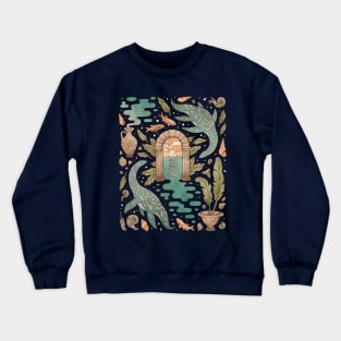 Paradise Panthalassa | Mythical Ocean Fantasy Art Crewneck Sweatshirt